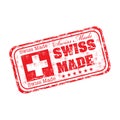 Swiss made grunge rubber stamp