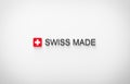 Swiss Made Illustration White Background Royalty Free Stock Photo