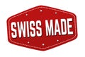 Swiss made sign or stamp