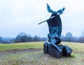 Swiss monument at the Berezina river , Belarus Royalty Free Stock Photo