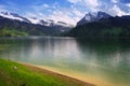Swiss mountains lake, Switzerland Royalty Free Stock Photo