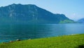 Swiss mountains, lakes and meadows Royalty Free Stock Photo