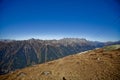 Snowly mountains in Swiss near Geneva, blue sky, Eurone nature, stones and fresh air Royalty Free Stock Photo