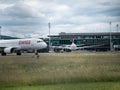 Swiss Plane at ZÃÂ¼rich Airport Switzerland Royalty Free Stock Photo