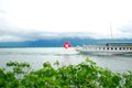 Swiss Riviera embankment of Montreux Royalty Free Stock Photo