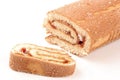 Swiss roll cake Royalty Free Stock Photo