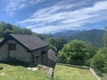 Swiss Rustico huts Royalty Free Stock Photo