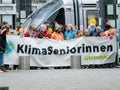 Swiss Seniors Demand Climate Action at Echr. Royalty Free Stock Photo