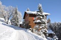 Swiss skiing resort Royalty Free Stock Photo