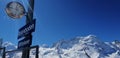 Swiss sky from Rotenboden station