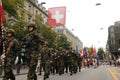 Swiss soldier parade at the Swiss National Day Parade in ZÃÂ¼rich-City