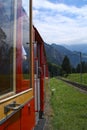 Swiss tourist train Royalty Free Stock Photo