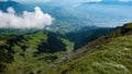 Swiss valley from the mountains