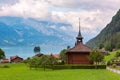 Swiss village Iseltwald, Switzerland Royalty Free Stock Photo