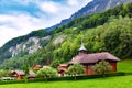 Swiss village Iseltwald, Switzerland Royalty Free Stock Photo