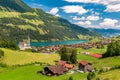 Swiss village Lungern, Switzerland Royalty Free Stock Photo