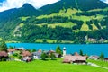 Swiss village Lungern, Switzerland Royalty Free Stock Photo