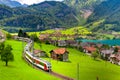 Swiss village Lungern, Switzerland Royalty Free Stock Photo