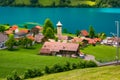 Swiss village Lungern, Switzerland Royalty Free Stock Photo