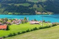 Swiss village Lungern, Switzerland Royalty Free Stock Photo