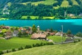 Swiss village Lungern, Switzerland Royalty Free Stock Photo