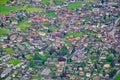 Swiss village top view Royalty Free Stock Photo