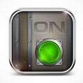 On switch button Royalty Free Stock Photo