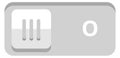 Switch button. Toggle control element. Slider button