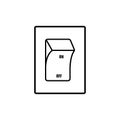 Switch button vector isolated icon, on, off controler illustration