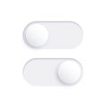 Toggle button icon Royalty Free Stock Photo