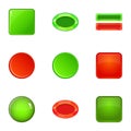 Switch element icons set, cartoon style Royalty Free Stock Photo