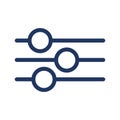 Switch Equalizer Mixer Filter Balance Panel Icon Royalty Free Stock Photo