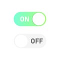Switch gradient icon isolated button symbol. Web colored toggle template. Internet or application buttons Royalty Free Stock Photo