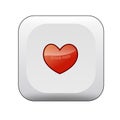 Switch with heart Royalty Free Stock Photo