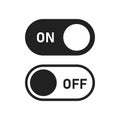 Switch icon isolated button symbol. Web toggle template. Internet or application buttons