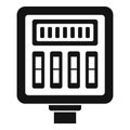 Switch junction box icon simple vector. Electric power Royalty Free Stock Photo