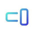 Switch on pixel perfect gradient linear ui icon Royalty Free Stock Photo