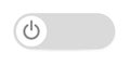 Switch toggle button . Power button icon . Grey button off on , vector illustration . White background