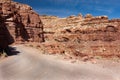 Switchback Road called the Moki Dugway Royalty Free Stock Photo