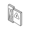 switchboard box isometric icon vector illustration Royalty Free Stock Photo