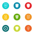 Switchboard icons set, flat style