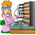 Switchboard Operator Royalty Free Stock Photo