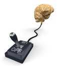 Switched off brain Royalty Free Stock Photo