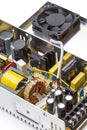 Switching power supply with the lid open Royalty Free Stock Photo