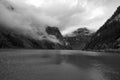 Switzerland Alps Graubuenden Mountain Scenery Lake Panixer Royalty Free Stock Photo