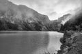 Switzerland Alps Graubuenden Mountain Scenery Lake Panixer Royalty Free Stock Photo