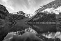 Switzerland Alps Graubuenden Mountain Scenery Lake Panixer Royalty Free Stock Photo