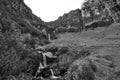 Switzerland Alps Graubuenden Mountain Scenery with Waterfalls Lag da Pigniu