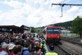 Switzerland: Anti nuclear power protesters entering public train