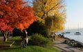 Switzerland: Autum colors at Lake ZÃÂ¼rich in Seefeld